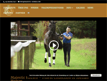 Tablet Screenshot of majestic-horses.com